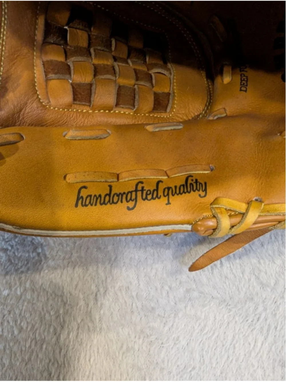 Men's Spalding Baseball Glove Brown Top Grain Leather Competition Series